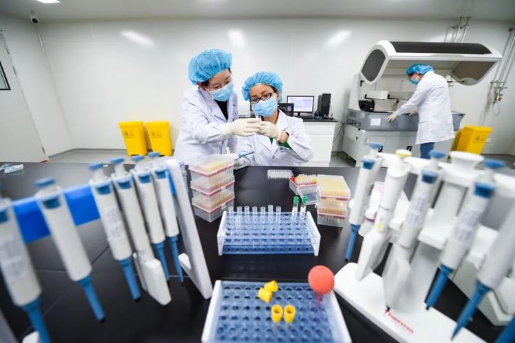 南京昂科利医药科技创新研究院里,研发人员正在进行生物医药的实验.